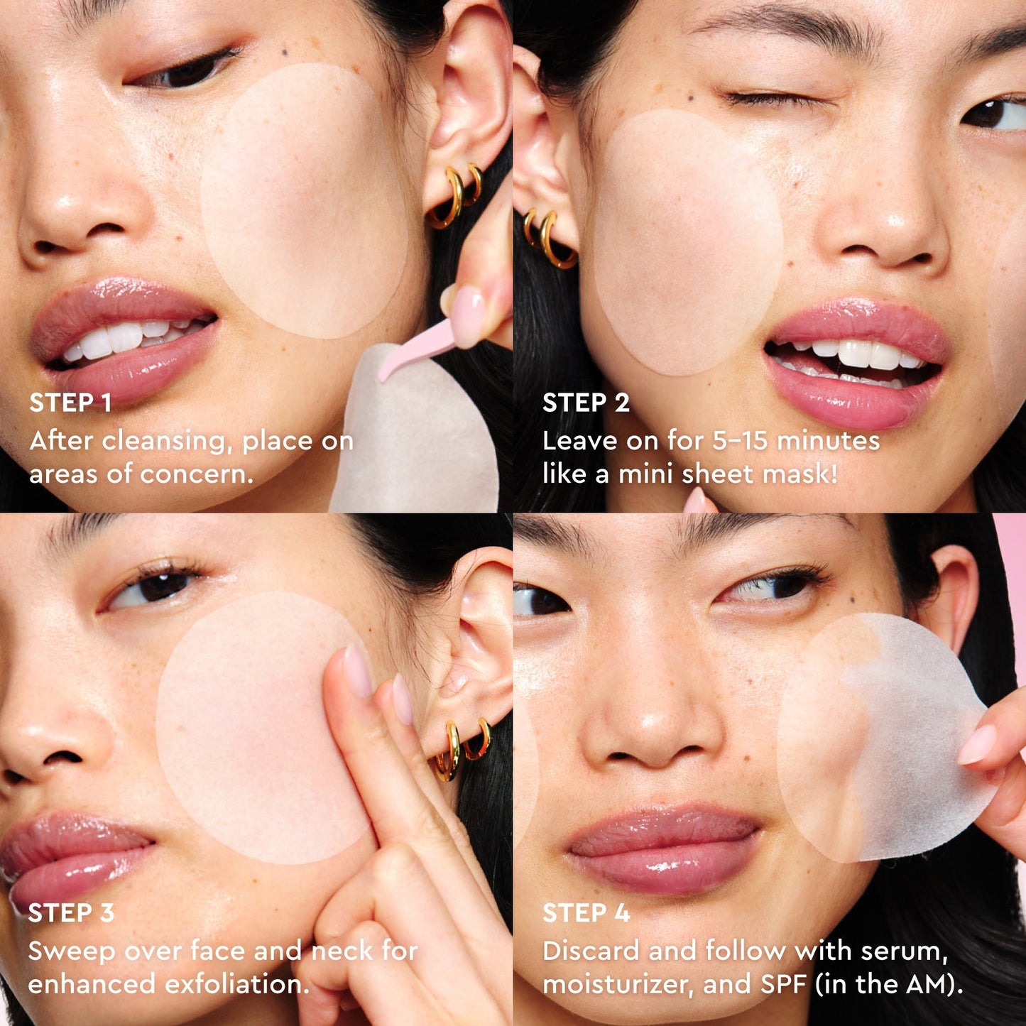 LHA + AHA Korean Watermelon Toner Pads