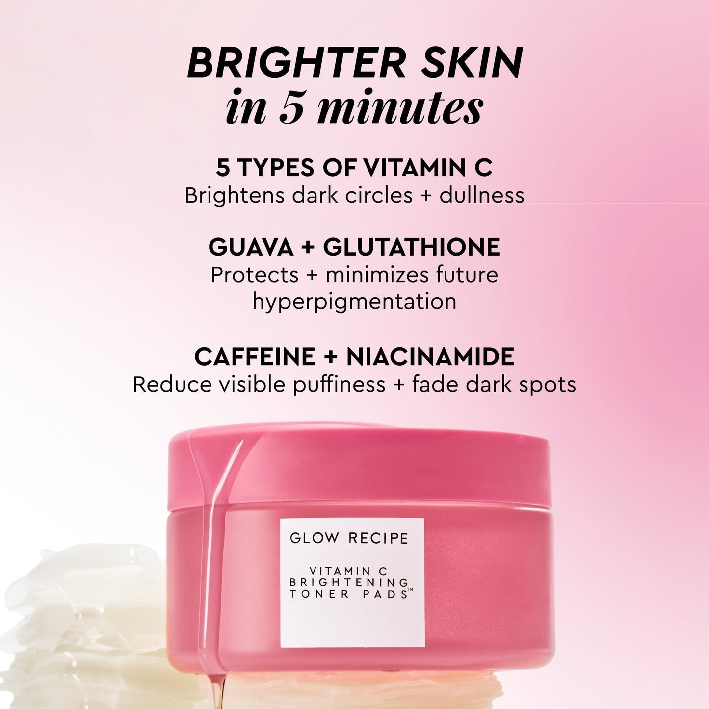 Vitamin C Brightening Korean Toner Pads